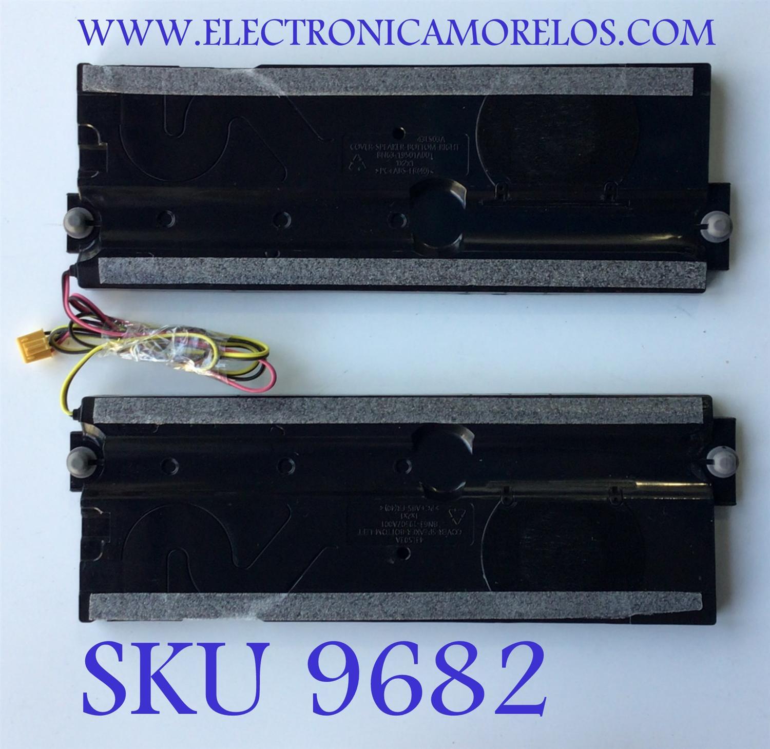 KIT DE BOCINAS PARA TV SAMSUNG / NUMERO DE PARTE BN96-52717A / 6Ω 10W / BN9652717A / B112C18BJ11 / MODELO QN43LS03BAFXZA / QN43LS03DDFXZA / QN43LS03FADXZA